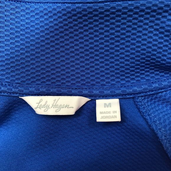 Lady Hagen Women Full Zip Golf Sweatshirt Jacket Size Medium Blue M126 -24 - Picture 6 of 15